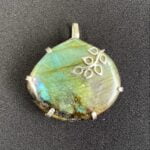 Zilveren half edelstenen