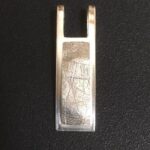 Zilveren hanger met vingerafdruk Voorkant